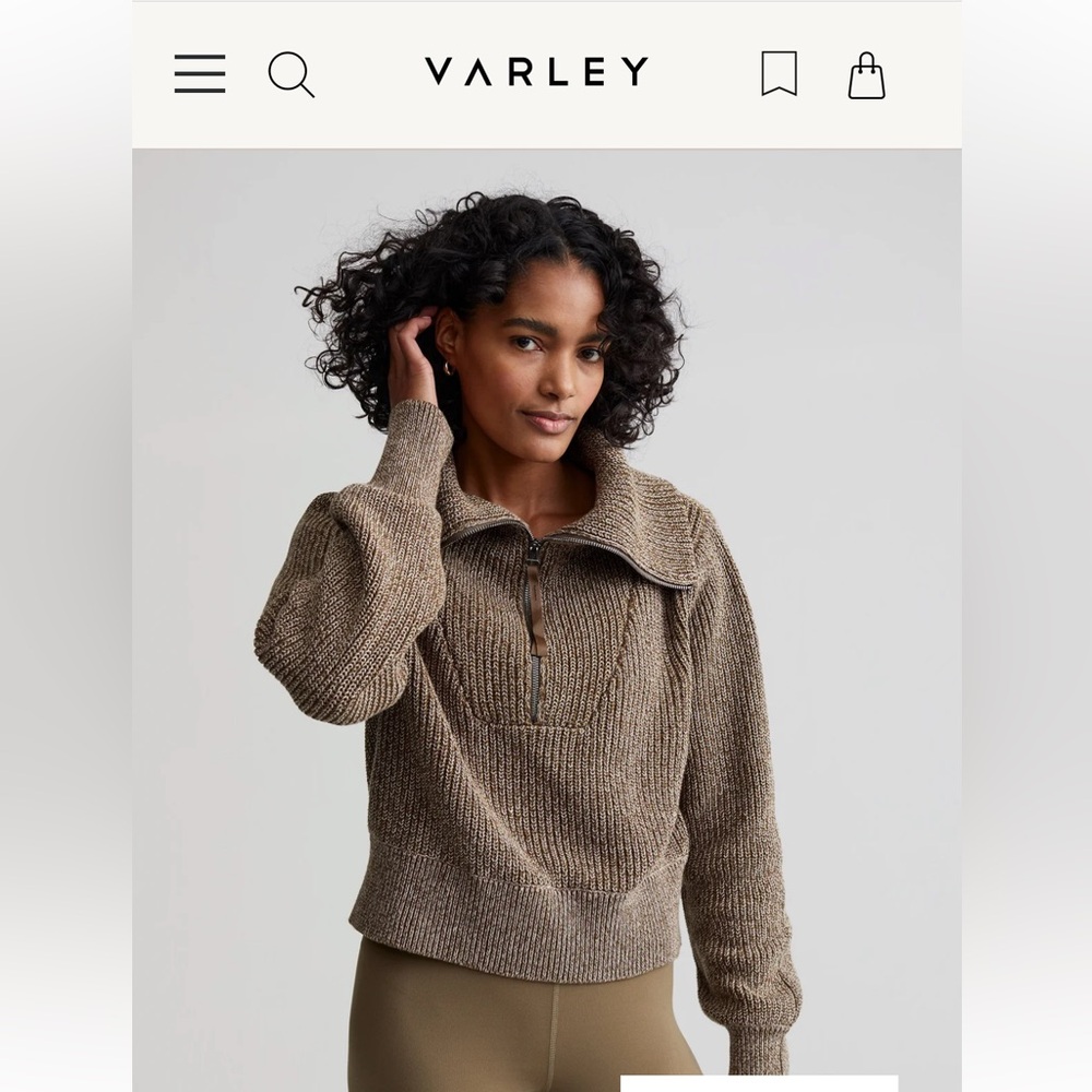 Varley Mentone half zip pullover